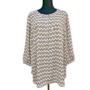 NYDJ Womens Tunic Top Size 1X Career Office Teacher Casual Loose Fit Comfortable